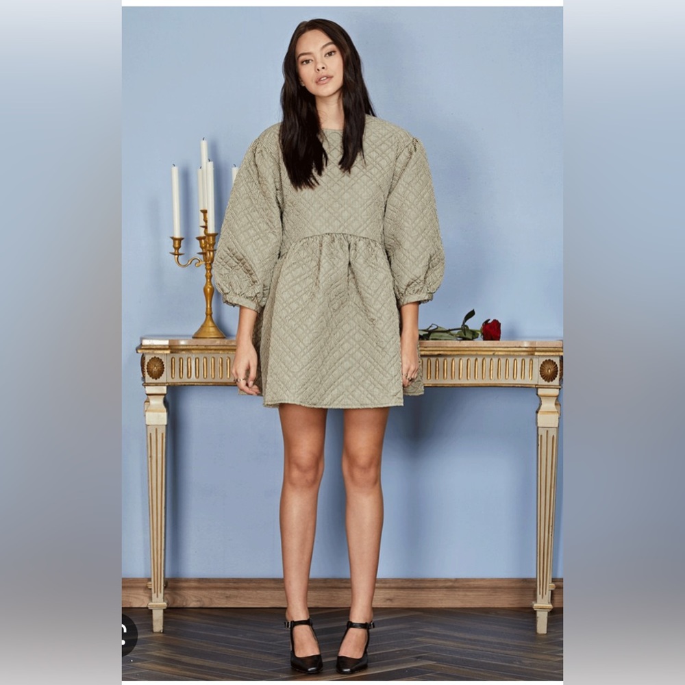 Never Worn Sister Jane Quota Smock Dress- Green Size Small